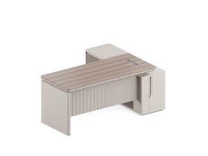 שולחן מנהלים מודרני עם יחידת אחסון דגם MATRIX