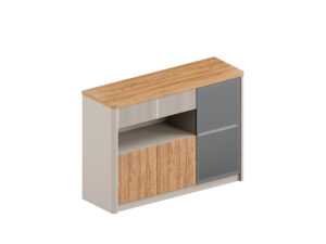 ארון משרד מעוצב עם תאי אחסון דגם EDGE