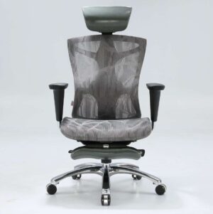 כיסא מנהלים יוקרתי SIHOO V1 Gray Footrest