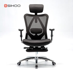כסא מנהלים - דגם SIHOO M18B Black Footrest