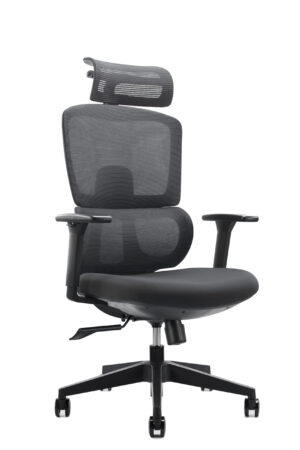 כיסא מנהלים – דגם דרור גבוה אפור